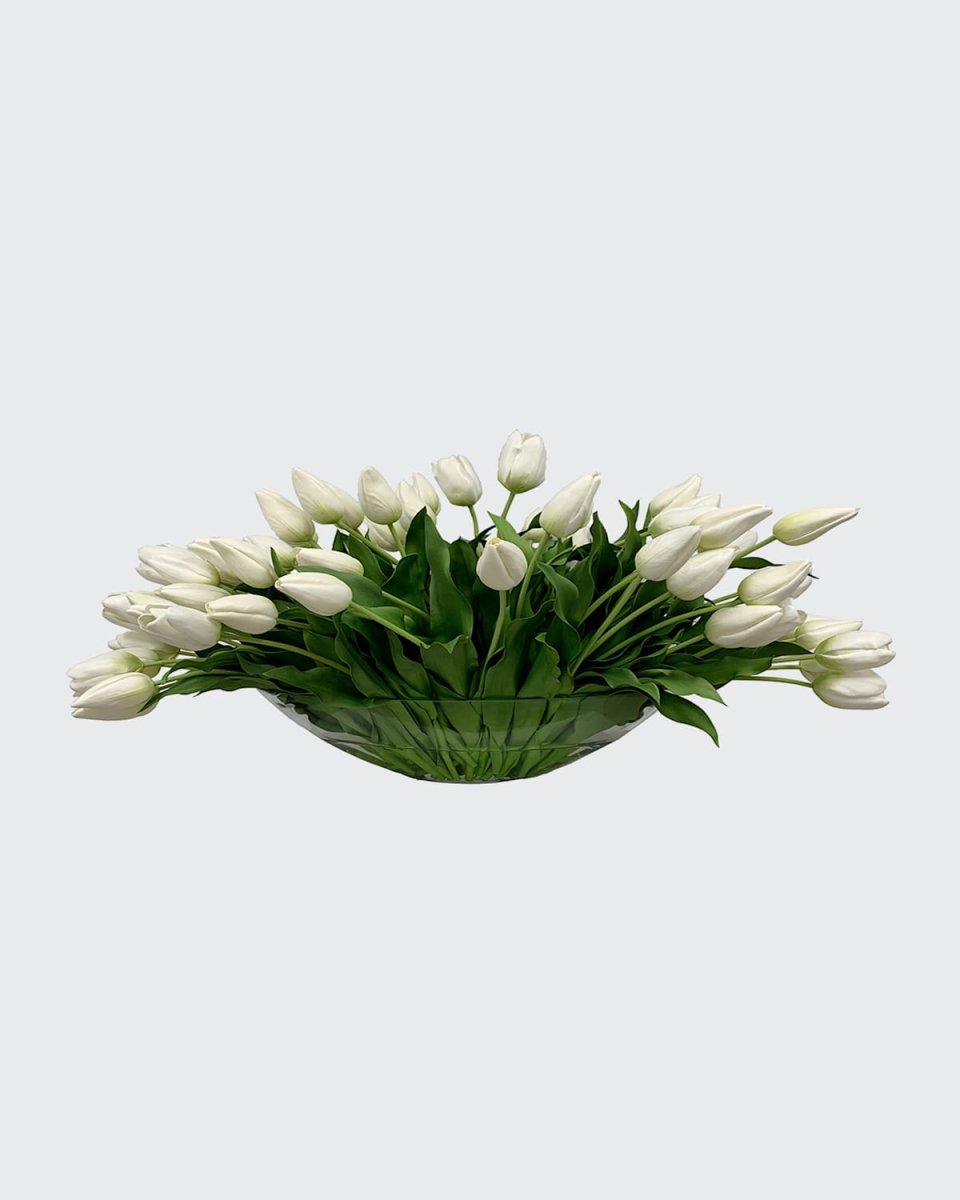 Tulip Mix in Glass Bowl